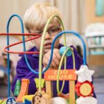 Boy playing with toys