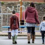 Mum and two kids in East Lothian